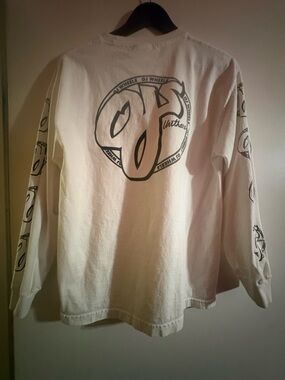 Y2K White Long-Sleeve Graphic Men’s Shirt